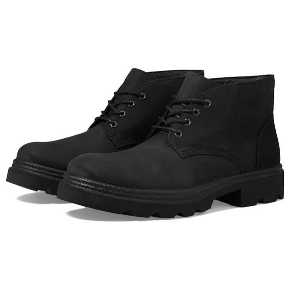 Ecco Men's Grainer Lace Up Leather Boots Black Nwob Eu 46 Us 13 $225